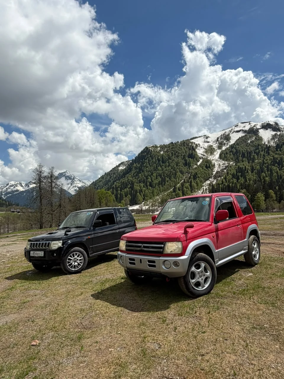 Mitsubishi Pajero Mini в горах